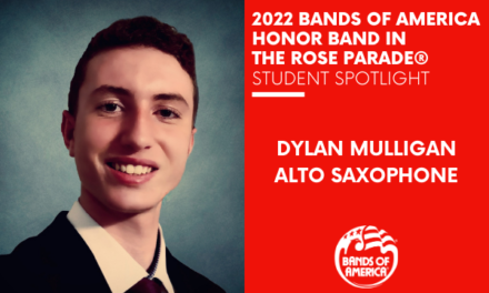 BOA Honor Band in the Rose Parade Student Spotlight: Dylan Mulligan