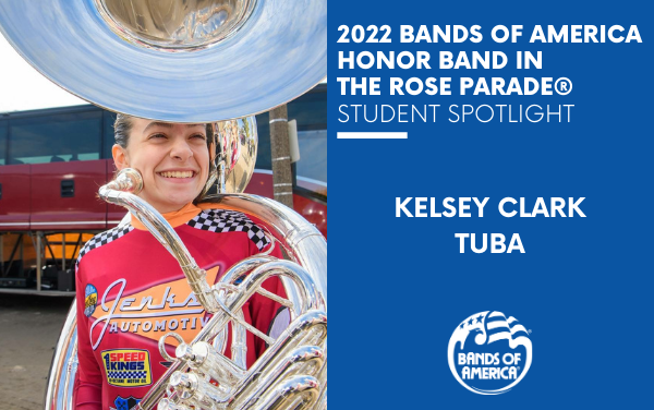 BOA Honor Band in the Rose Parade Student Spotlight: Kelsey Clark