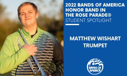BOA Honor Band in the Rose Parade Student Spotlight: Matthew Wishart