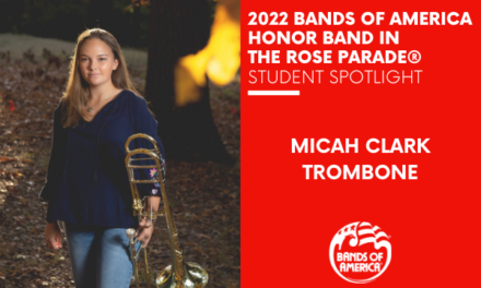 BOA Honor Band in the Rose Parade Student Spotlight: Micah Clark