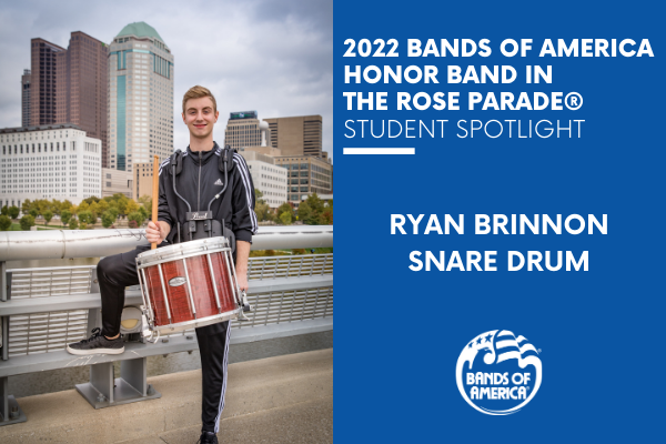 BOA Honor Band in the Rose Parade Student Spotlight: Ryan Brinnon