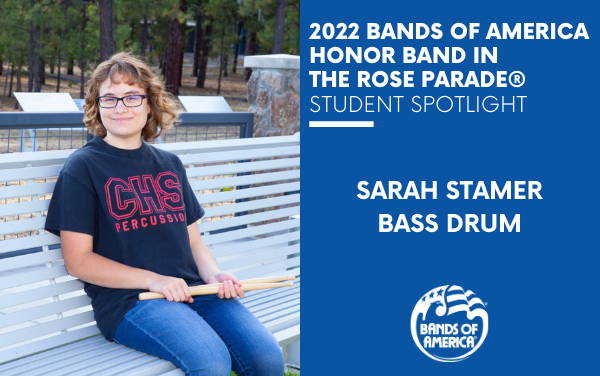 BOA Honor Band in the Rose Parade Student Spotlight: Sarah Stamer