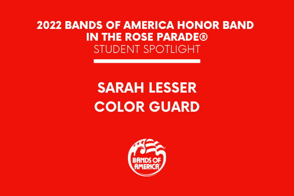 BOA Honor Band in the Rose Parade Student Spotlight: Sarah Lesser