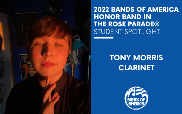 BOA Honor Band in the Rose Parade Student Spotlight: Tony Morris