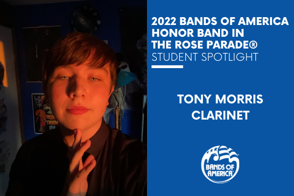 BOA Honor Band in the Rose Parade Student Spotlight: Tony Morris