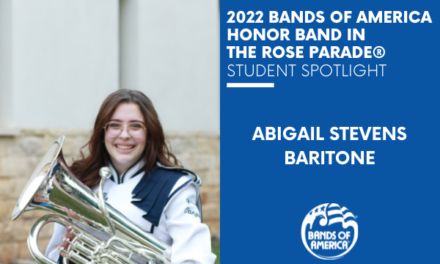 BOA Honor Band in the Rose Parade Student Spotlight: Abigail Stevens