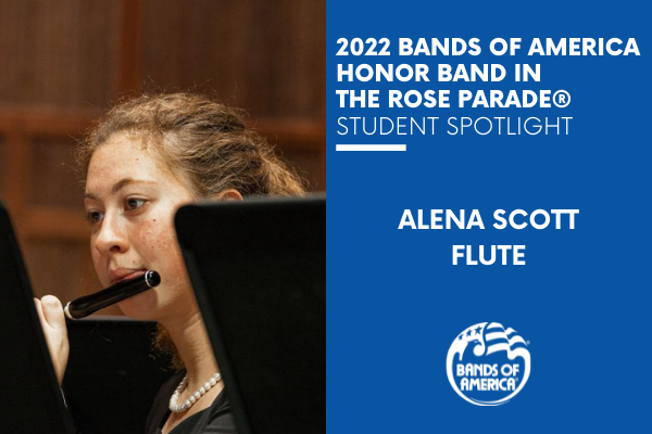 BOA Honor Band in the Rose Parade Student Spotlight: Alena Scott
