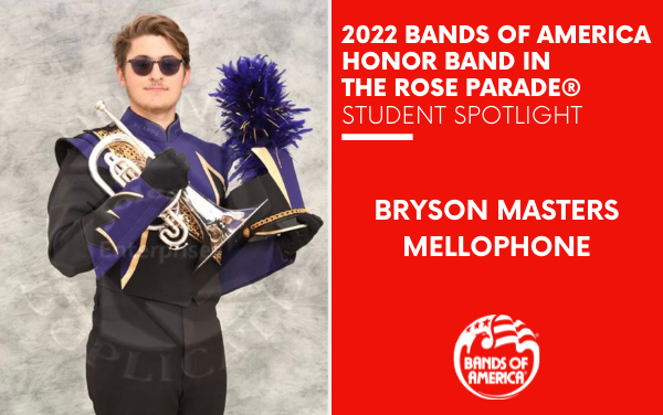 BOA Honor Band in the Rose Parade Student Spotlight: Bryson Masters