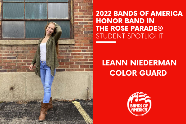 BOA Honor Band in the Rose Parade Student Spotlight: LeAnn Niederman
