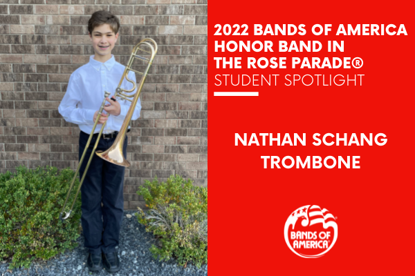 BOA Honor Band in the Rose Parade Student Spotlight: Nathan Schang