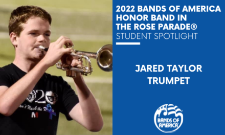 BOA Honor Band in the Rose Parade Student Spotlight: Jared Taylor