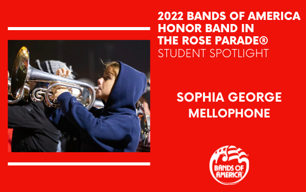 BOA Honor Band in the Rose Parade Student Spotlight: Sophia George