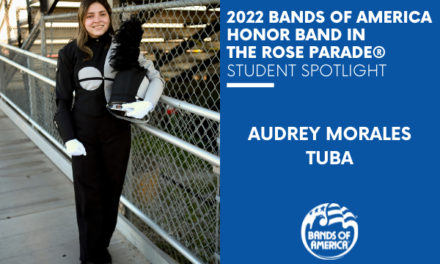 BOA Honor Band in the Rose Parade Student Spotlight: Audrey Morales