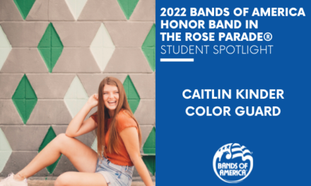 BOA Honor Band in the Rose Parade Student Spotlight: Caitlin Kinder