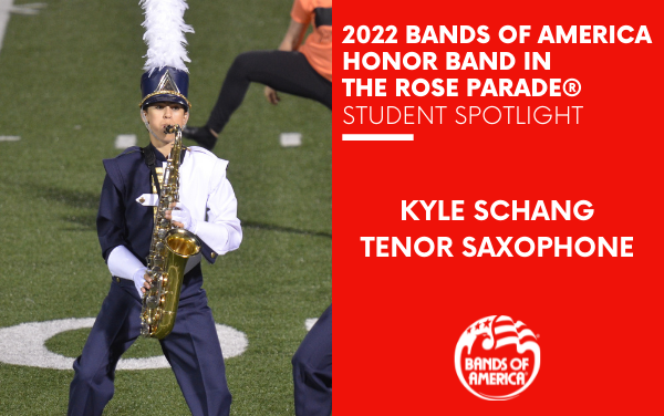 BOA Honor Band in the Rose Parade Student Spotlight: Kyle Schang