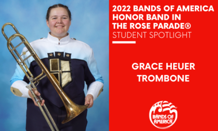 BOA Honor Band in the Rose Parade Student Spotlight: Grace Heuer