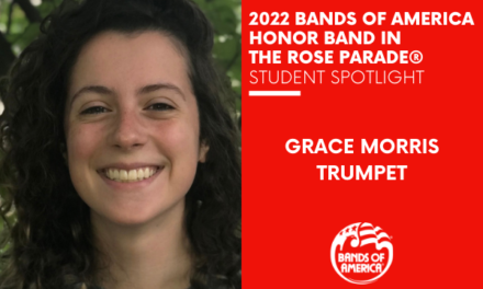 BOA Honor Band in the Rose Parade Student Spotlight: Grace Morris