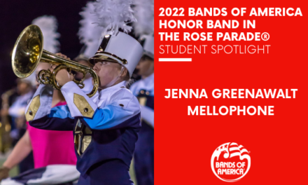 BOA Honor Band in the Rose Parade Student Spotlight: Jenna Greenawalt