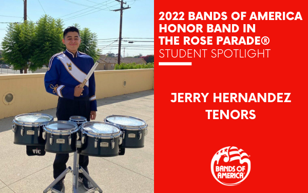 BOA Honor Band in the Rose Parade Student Spotlight: Jerry Hernandez