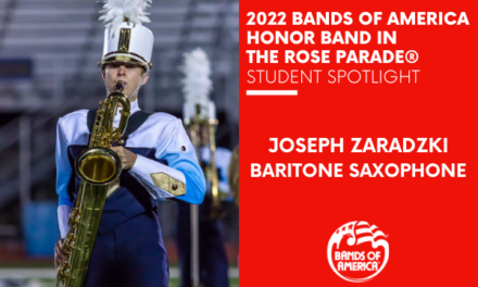 BOA Honor Band in the Rose Parade Student Spotlight: Joseph Zaradzki