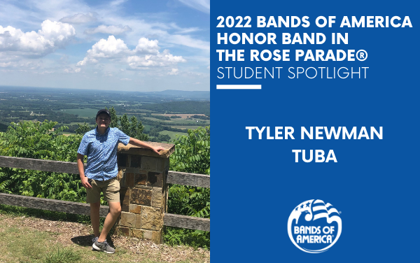 BOA Honor Band in the Rose Parade Student Spotlight: Tyler Newman