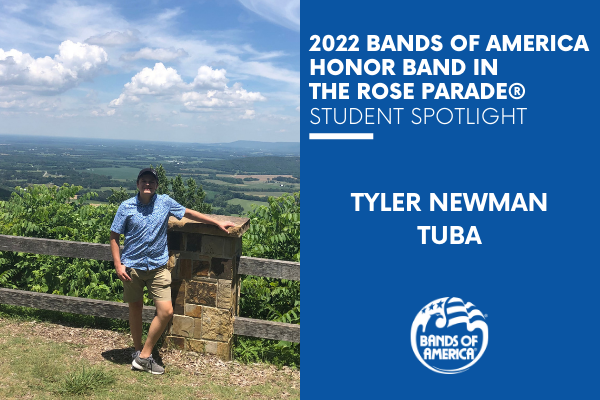 BOA Honor Band in the Rose Parade Student Spotlight: Tyler Newman