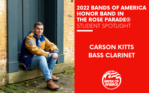 BOA Honor Band in the Rose Parade Student Spotlight: Carson Kitts