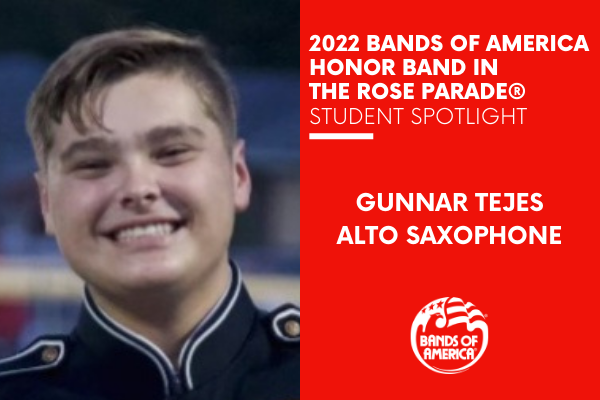 BOA Honor Band in the Rose Parade Student Spotlight: Gunnar Tejes