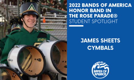 BOA Honor Band in the Rose Parade Student Spotlight: James Sheets