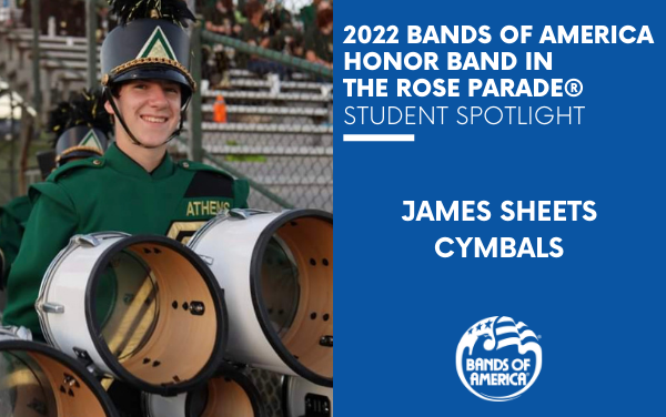 BOA Honor Band in the Rose Parade Student Spotlight: James Sheets