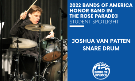 BOA Honor Band in the Rose Parade Student Spotlight: Joshua Van Patten