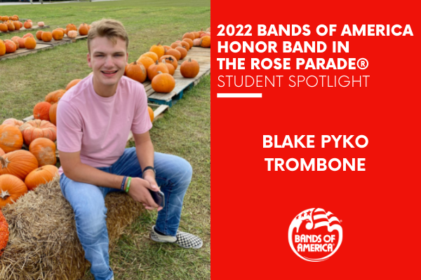 BOA Honor Band in the Rose Parade Student Spotlight: Blake Pyko