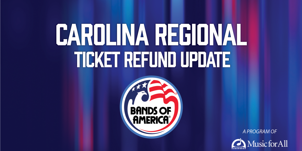 Carolina Regional Ticket Refund Update